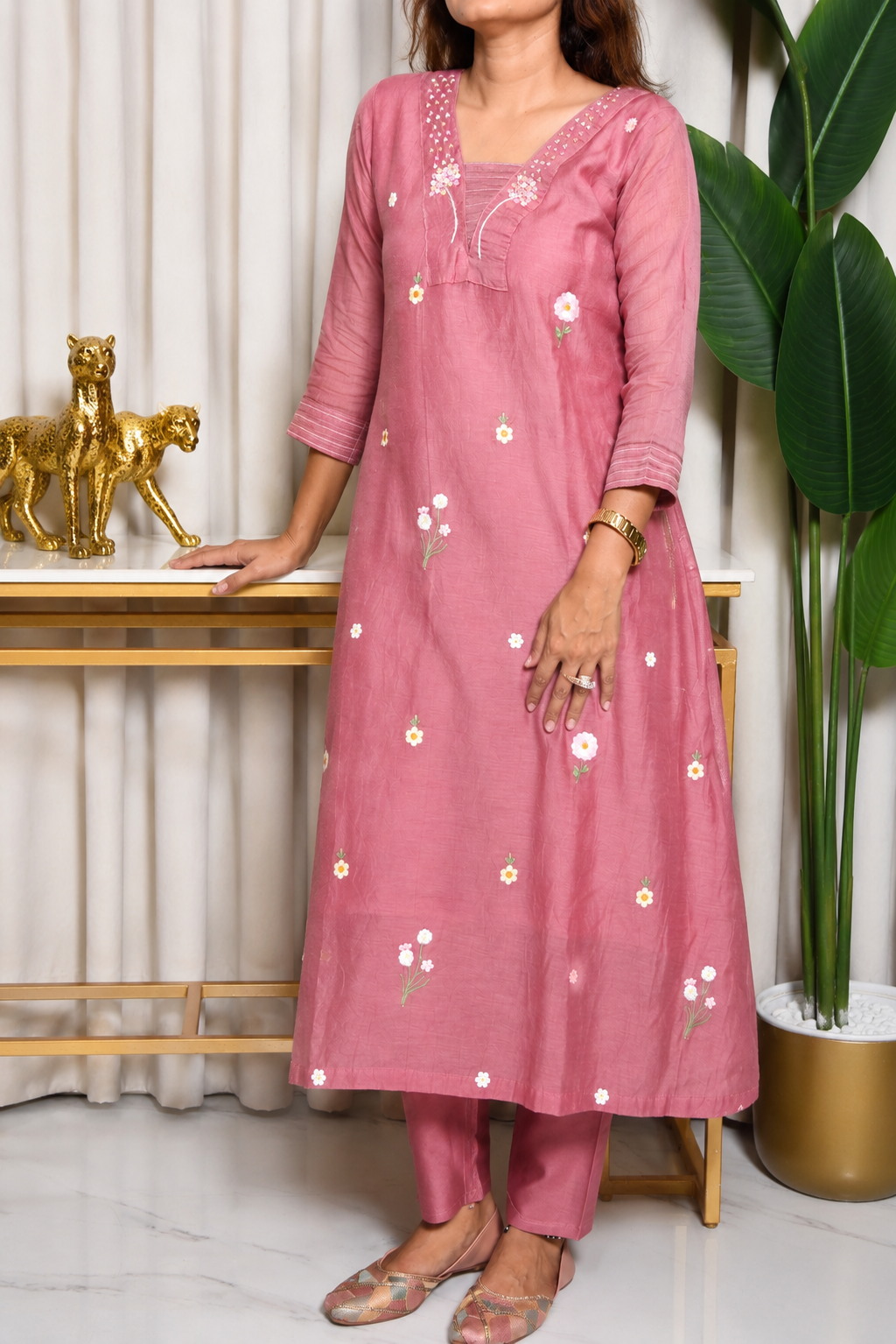 Zohra Mulchanderi Embroidered 3-Piece Suit Set