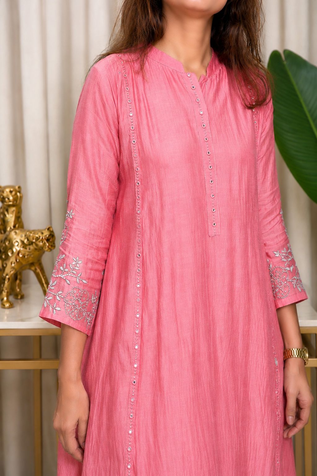 Gulabo Mulchanderi Embroidered 3-Piece Suit Set